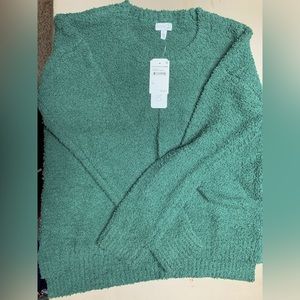 Olivia Sky Sweater - Hunter green. Size L